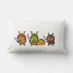 侍の食べ物の戦士 ランバークッション