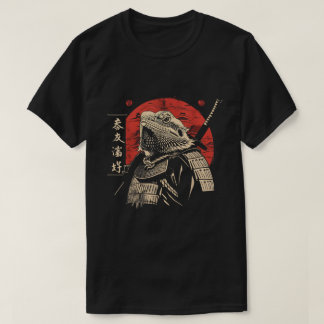 侍の髭を生やした日本の竜 Tシャツ