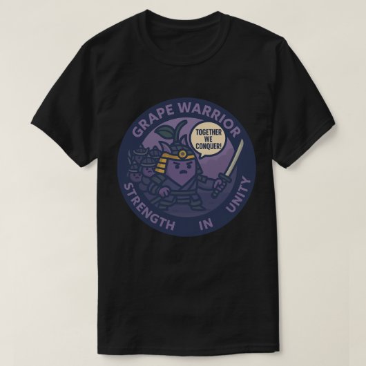 侍ぶどう Together We Conquer Tシャツ (デザイン正面)