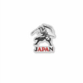 侍サッカー精神 日本代表 ファンTシャツ シール (正面)