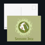 侍ジャック、グラフィックを飛び出す ポストカード<br><div class="desc">サムライ・ジャックのこのキャラクターのグラフィックをチェック彼の剣で空中に飛び出した！</div>