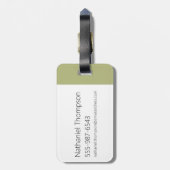 侍ジャック、グラフィックを飛び出す ラゲッジタグ (裏面縦)