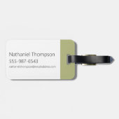 侍ジャック、グラフィックを飛び出す ラゲッジタグ (裏面横)