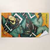 侍ビーチタオル ビーチタオル (正面)