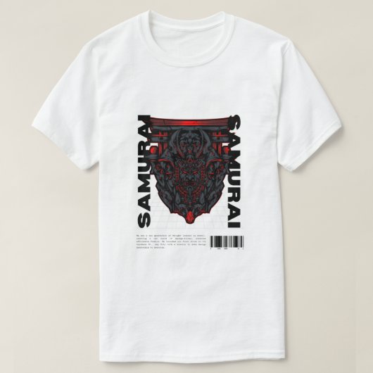 侍プリントTシャツ Tシャツ (デザイン正面)
