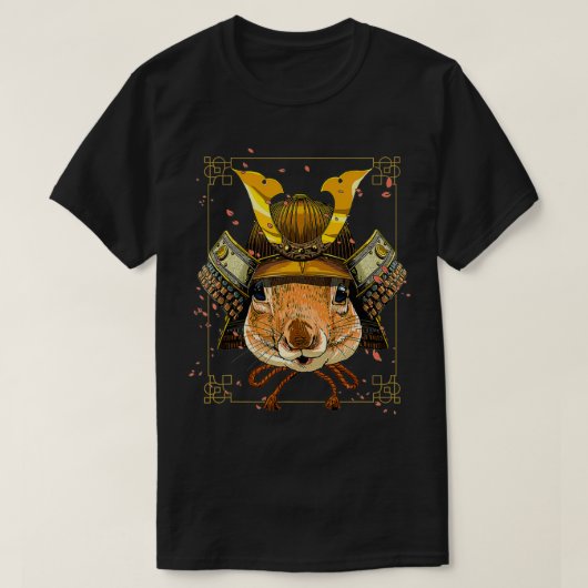 侍リスの戦士の愛好家 Tシャツ (デザイン正面)