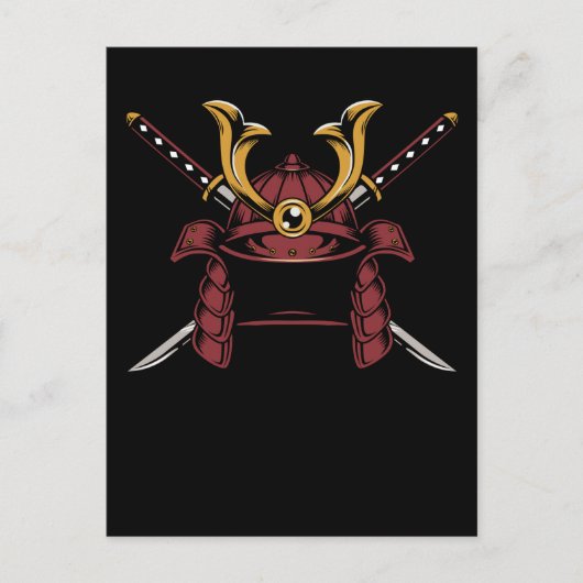 侍兜日本の侍 ポストカード (正面)