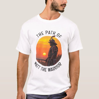 侍戦士と太陽のシルエット Tシャツ