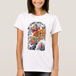 侍戦士タトゥーデザイン Tシャツ