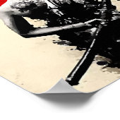 侍日本の刀抽象芸術ポスター ポスター (角)