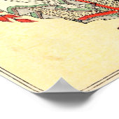 侍日本の士スケッチ北斎 ポスター (角)