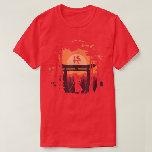 侍日本の士剣日本の士 Tシャツ (デザイン正面)