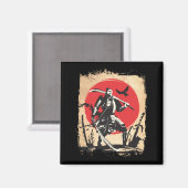 侍日本の士日本の剣士英雄 マグネット (正面/裏面)