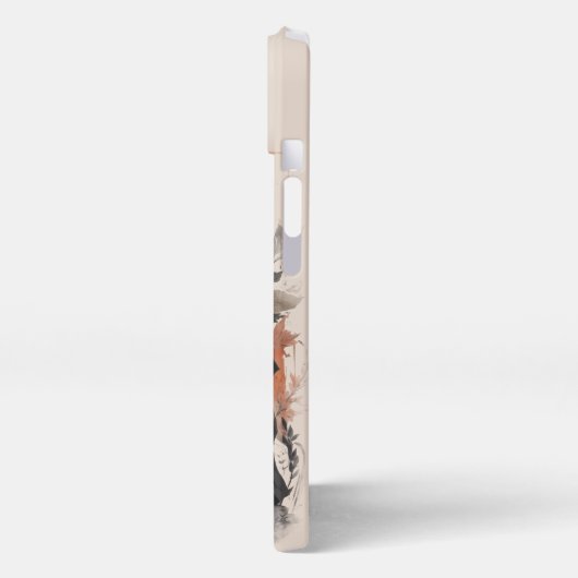 侍日本の女中国の戦士 iPhoneケース (左側面)