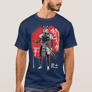 侍日本の日本刀剣士 Tシャツ