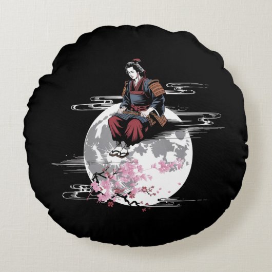 侍月 ラウンドクッション (正面)