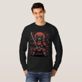侍熊ロングスリーブTシャツ Tシャツ (正面フル)