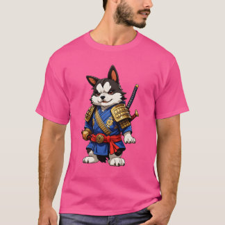 侍犬の友達少年 Tシャツ