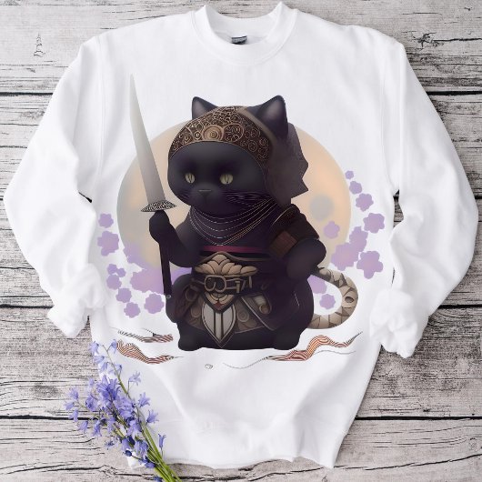 侍猫忍者Tシャツ 猫好きのための Tシャツ