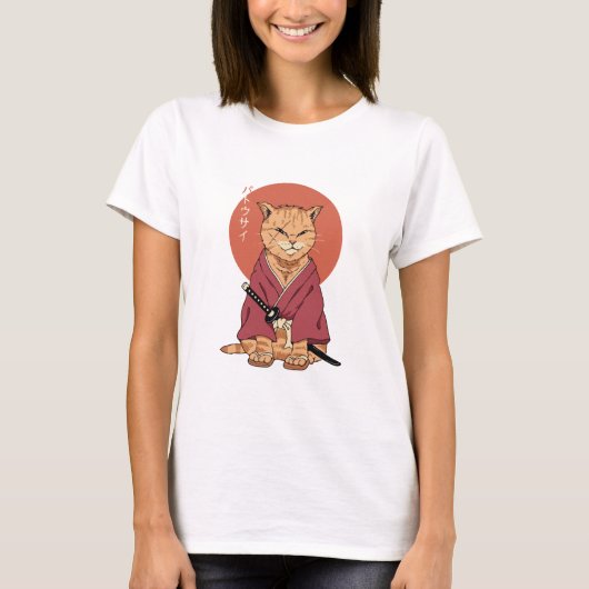 侍猫 Tシャツ (正面)