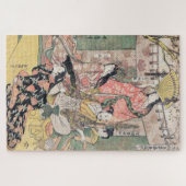 侍秀吉と妻の喜多川歌麿クール ジグソーパズル (横)