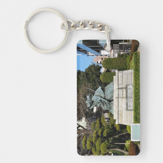 侍鎌倉権五郎景正歌舞伎像 キーホルダー (正面)