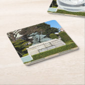 侍鎌倉権五郎景正歌舞伎像 スクエアペーパーコースター (アングル)