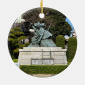 侍鎌倉権五郎景正歌舞伎像 セラミックオーナメント (裏面)