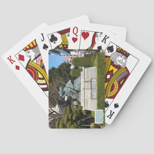 侍鎌倉権五郎景正歌舞伎像 トランプ (裏面)