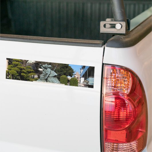 侍鎌倉権五郎景正歌舞伎像 バンパーステッカー (トラック上)