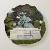 侍鎌倉権五郎景正歌舞伎像 ラウンドクッション (裏面)