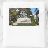 侍鎌倉権五郎景正歌舞伎像 長方形シール (バッグ)