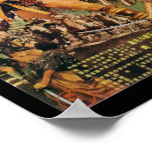 侍7人ヴィンテージ黒澤映画ポスター ポスター (角)