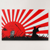 侍(さむら)の刀(ど)と戦(と)の勝利 ジグソーパズル (横)