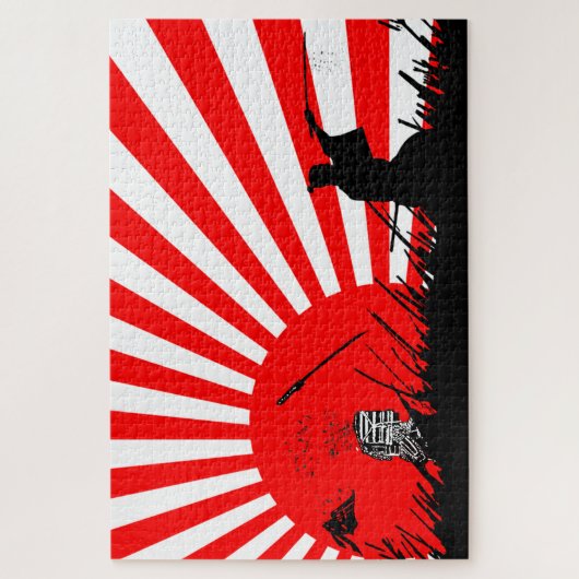 侍(さむら)の刀(ど)と戦(と)の勝利 ジグソーパズル (縦)