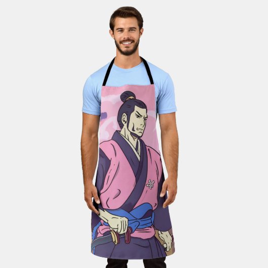 侍 エプロン (着用した状態)