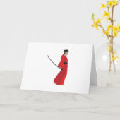 侍 カード (黄色い花)