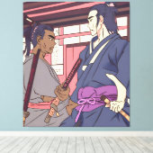 侍 キャンバスプリント (インサイチュ (ウッドフロア))