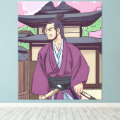 侍 キャンバスプリント (インサイチュ (ウッドフロア))