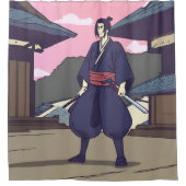侍 シャワーカーテン (正面)