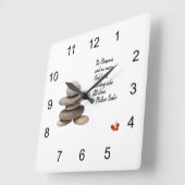 侍 スクエア壁時計 (傾斜)