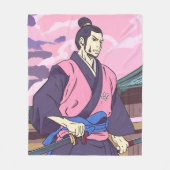 侍 フリースブランケット (正面)