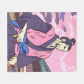 侍 フリースブランケット (正面(横))