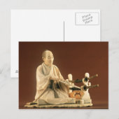 侍、沖の物、江戸時代 ポストカード (正面/裏面)