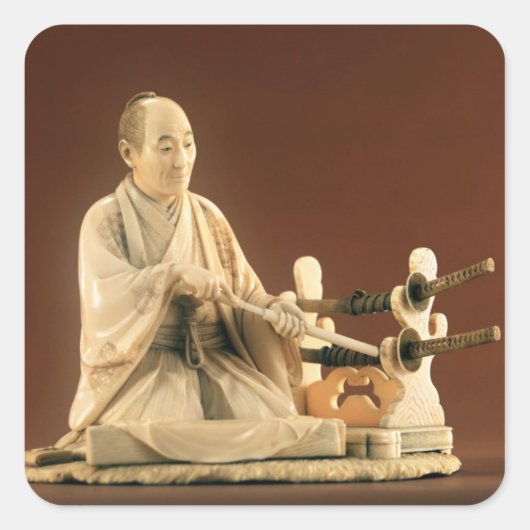 侍、沖朝、江戸時代 スクエアシール (正面)