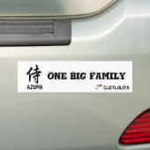 侍　One Big Family　義援金　ステッカー バンパーステッカー (車上)