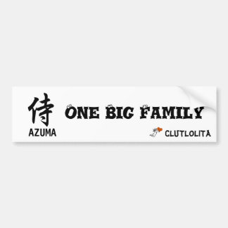 侍　One Big Family　義援金　ステッカー バンパーステッカー