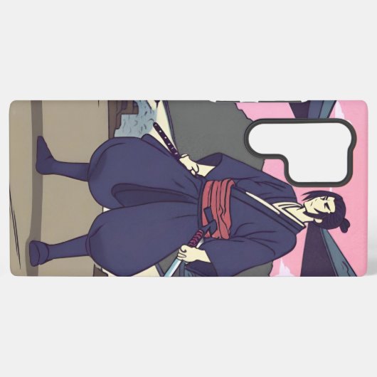 侍 SAMSUNG GALAXYケース (裏面横)
