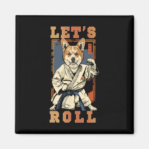 侍Corgi柔術ギBjjライフブラジルK マグネット