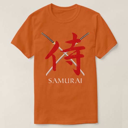 侍V侍の戦士カタナ刀侍カ Tシャツ (デザイン正面)